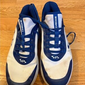 Boombah Men's Blue and White Turf shoes size 8 - gently used